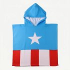 Avengers® Captain America Badponcho Blå