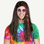 Hippieperuk Med Flätor