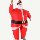 Uppblåsbar Jultomte Maskeraddräkt Röd