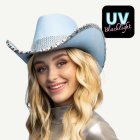 Glitter Cowboyhatt Ljusblå