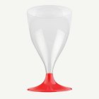 Återanvändbara Champagneglas Röd