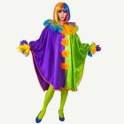 Clown Poncho Maskeraddräkt