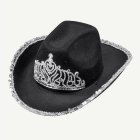 Tiara Cowboyhatt Svart
