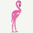 Plastflamingo Dekoration