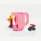 Byggklossar Mugg Ljusrosa