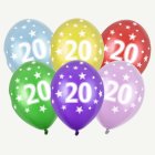 20 År Ballonger Färgmix