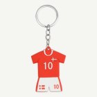Danmark Fotboll Matchtröja Nyckelring