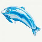 Delfin Folieballong Ljusblå
