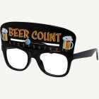 Beer Count Partyglasögon Svart
