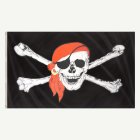 Piratflagga Dödskalle & Bandana