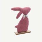 Velour Stående Påskhare Rosa