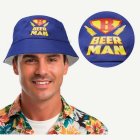 Beer Man Bucket Hat Blå