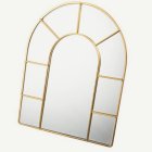 Bågformad Fönsterspegel Glas Guld