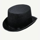 Stor Svart Hög Hatt