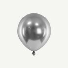 Små Metallicballonger Mörk Silver