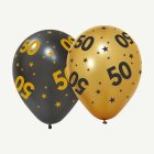 50 År Golden Celebrations Latexballonger