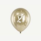 21 År Ballonger Guld