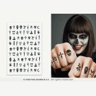 Gotiska Halloween-tatueringar