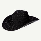 Strass Cowboyhatt Svart