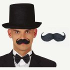 Engelsk Gentleman Mustasch Svart