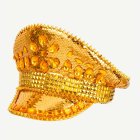 Glitter Kaptenshatt Guld