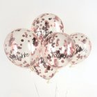Tillykke Konfettiballonger Roséguld