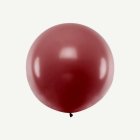 Stor Rund Ballong Pastell Burgundy
