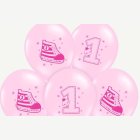 1 År Ballonger Rosa