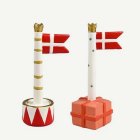 Danska Flaggor Trumma & Paket