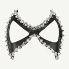 Ögonmask med Nitar Svart/Silver