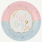 Girl Or Boy Papptallrikar