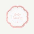 Baby Shower Papperstallrikar Ljusrosa