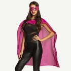 Superhjälte Cape & Ögonmask Rosa