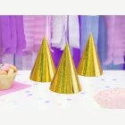 Partyhattar Metallic Guld