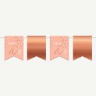 70 År Flaggirlang Lush Blush