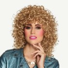 80-tal Lockig Peruk Blond