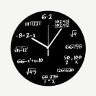 Matematik Formler Väggklocka Svart