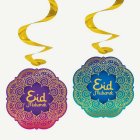 Eid Mubarak Swirls Lila/Blå