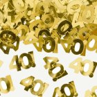40 År Konfetti Guld