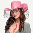 Pärlor Cowboyhatt Rosa