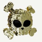 Pirat Dödskalle Piñata Guld