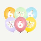 6 År Födelsedag Latexballonger
