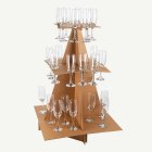 Pyramidställ För Champagneglas Kraft