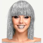 Glitter Disco Peruk Silver