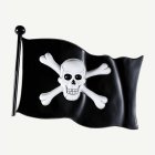 Plast Piratflagga