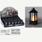 LED Lykta Svart