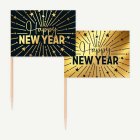 Happy New Year Golden Celebrations Tårtpinnar