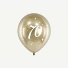 70 År Ballonger Guld