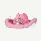 Tiara Cowboyhatt Rosa
