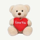 Love You Nalle Beige/Röd